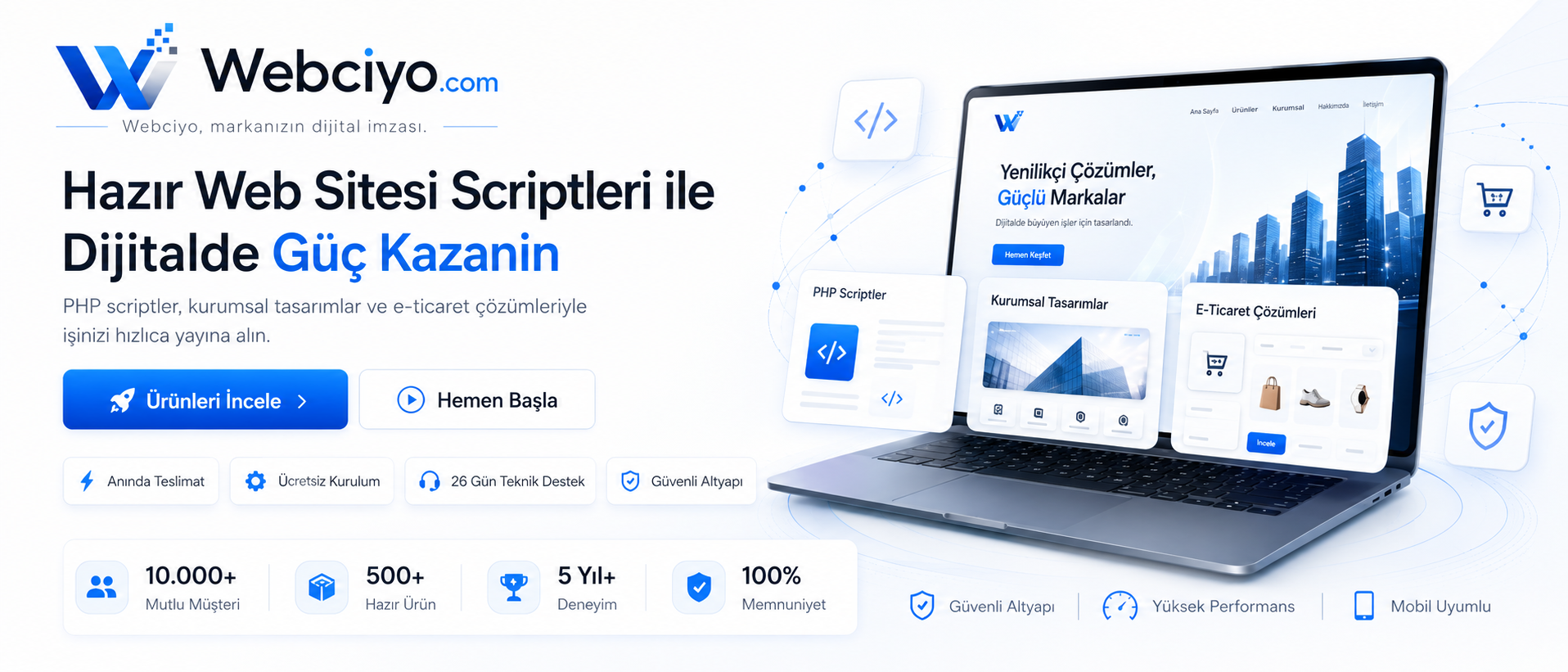 Profesyonel PHP Ajans & Dijital Ürün Satış Scripti